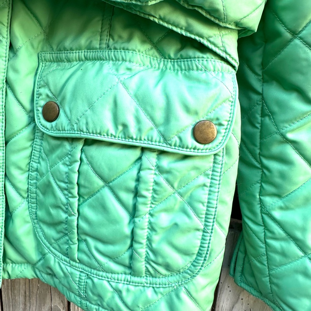 J. McLaughlin Green Quilted Women's Jacket Sz M - Picture 4 of 11